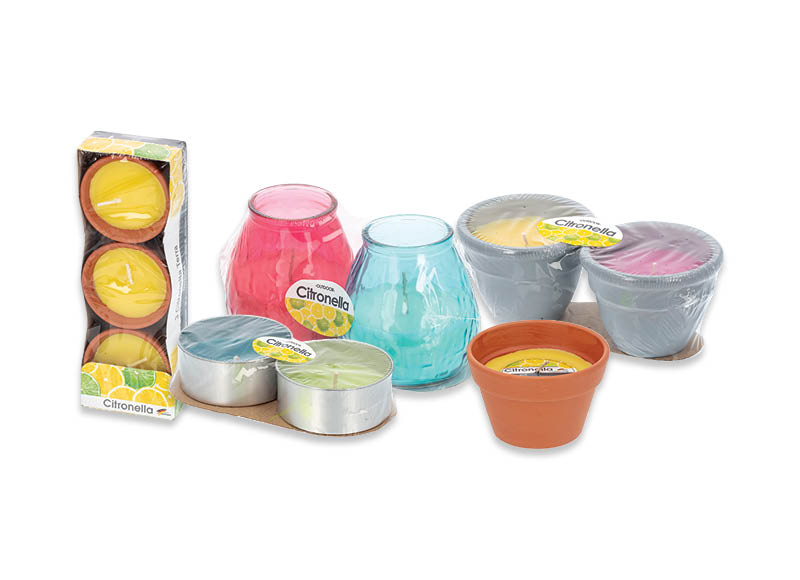 Citrusinių kvapų lauko žvakėms CITRONELLA
,
5 rūšių Citrusinių kvapų lauko žvakėms CITRONELLA
,
5 rūšių