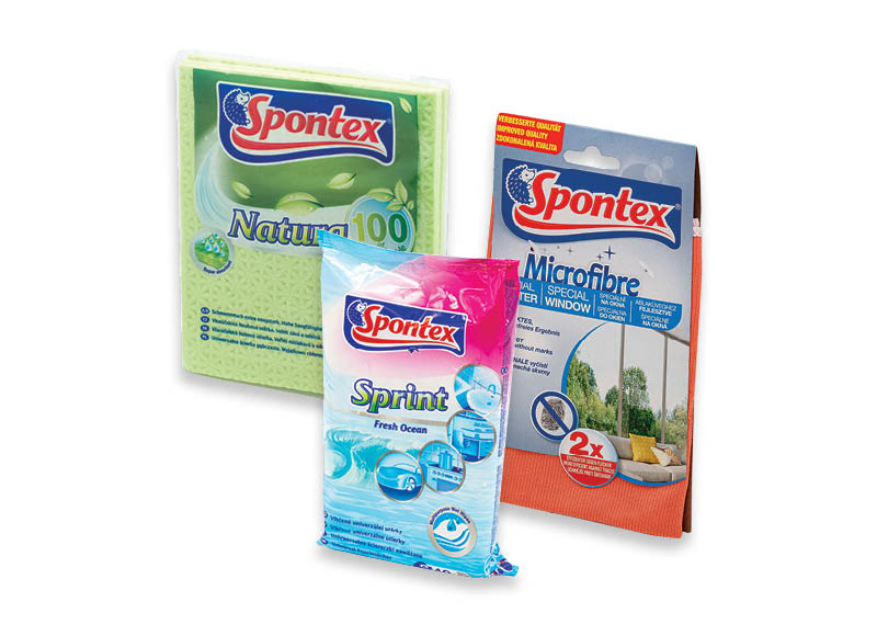 Prekėms SPONTEX
			, 
				 Įvairių rūšių