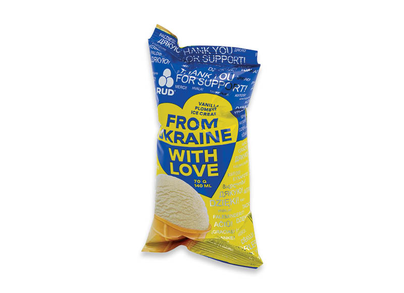 Vanilės skonio plombyras FROM UKRAINE WITH LOVE vafliniame puodelyje
			, 
				 140 ml, 4,21 Eur/l