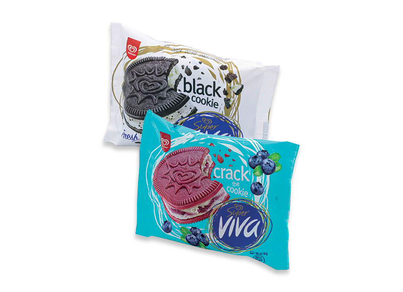 Valgomieji ledai SUPER VIVA tarp sausainių
			, 
				 105 ml, 110 ml, 2 rūšių. Ir IKI EXPRESS