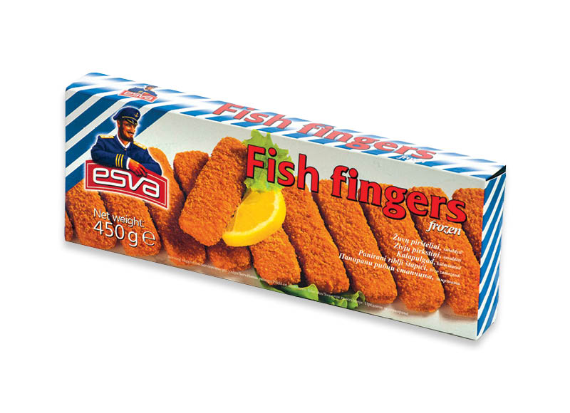 Žuvų piršteliai ESVA
			, 
				 450 g, 3,76 Eur/kg