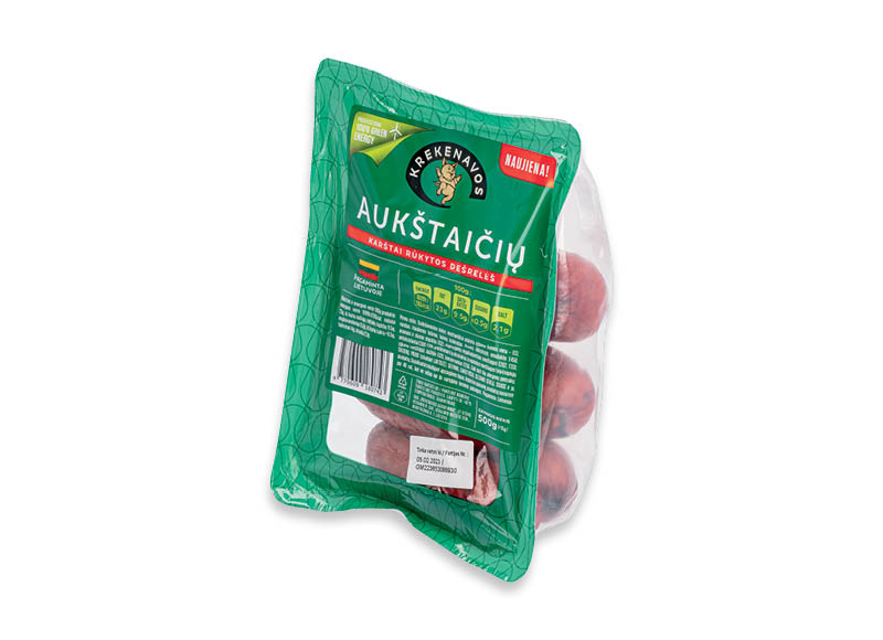 Karštai rūkytos AUKŠTAIČIŲ dešrelės
,
500 g, 3,98 Eur/kg Karštai rūkytos AUKŠTAIČIŲ dešrelės
,
500 g, 3,98 Eur/kg