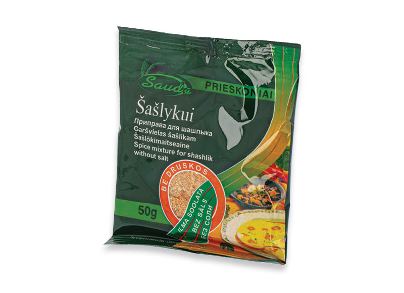 Šaslykų prieskoniai SAUDA
			, 
				 50 g, 9,80 Eur/kg