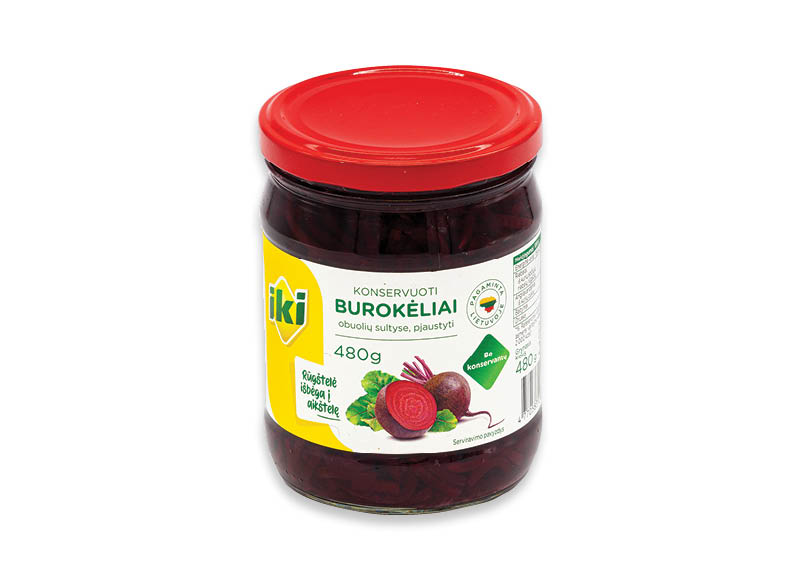 IKI konservuoti burokėliai
,
480 g, 1,85 Eur/kg IKI konservuoti burokėliai
,
480 g, 1,85 Eur/kg