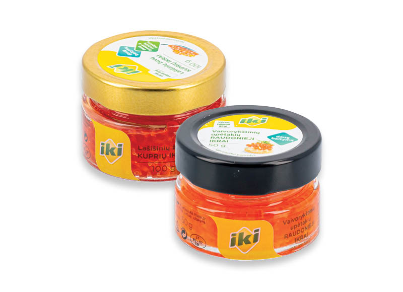 IKI vaivorykštinių upėtakių ir lašišinių žuvų kuprių ikrams
,
50 g, 100 g, 2 rūšių. Ir IKI EXPRESS IKI vaivorykštinių upėtakių ir lašišinių žuvų kuprių ikrams
,
50 g, 100 g, 2 rūšių. Ir IKI EXPRESS