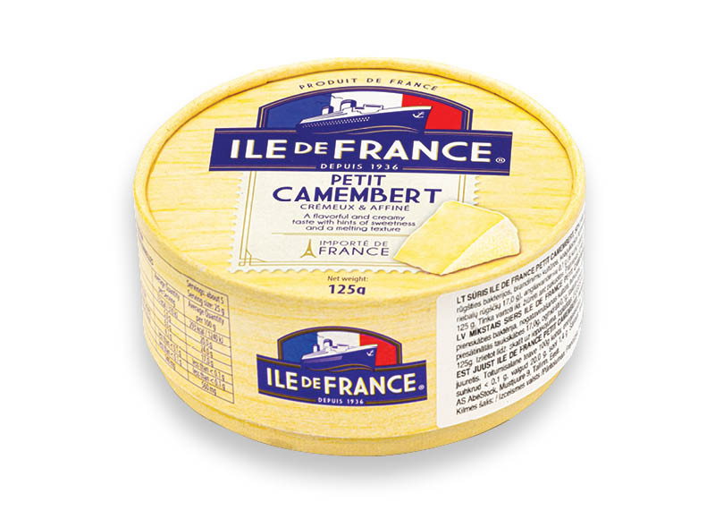 Sūris ILE DE FRANCE CAMEMBERT
,
25 g, 28,72 Eur/kg Sūris ILE DE FRANCE CAMEMBERT
,
25 g, 28,72 Eur/kg