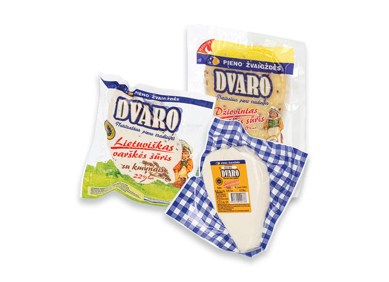 DVARO varškės sūriams
			, 
				 1 kg, 4 rūšių