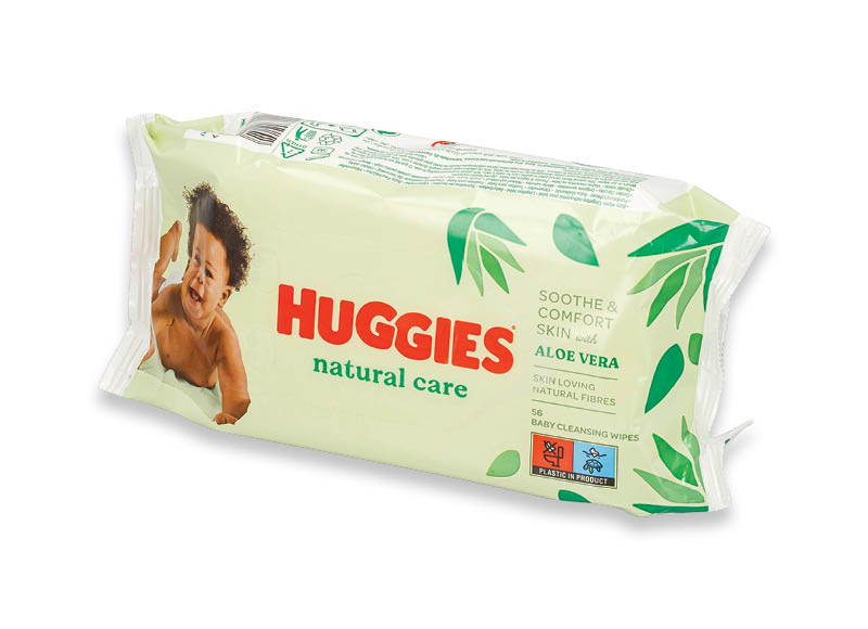 Drėgnosios servetėlės HUGGIES NATURAL CARE
			, 
				 0,03 Eur/vnt.