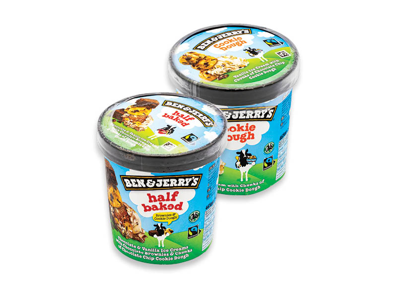 Valgomųjų ledų dėžutė BEN & JERRY’S
			, 
				 427 ml, 465 ml, 6 rūšių