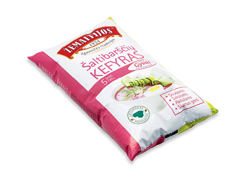 ŽEMAITIJOS ŠALTIBARŠČIŲ kefyras
			, 
				 0,9 kg, 5 % rieb., 1,77 Eur/kg