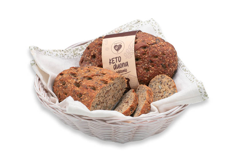 KETO duona su sėklomis
			, 
				 250 g, 7,96 Eur/kg. A (1) lygio parduotuvėse