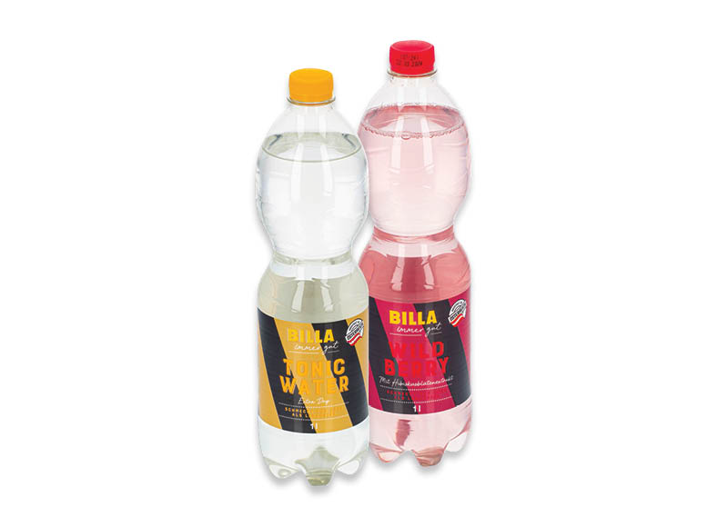 BILLA gazuotas toniko gėrimas
			, 
				 1 l, 3 rūšių (taros užstato vertė į gėrimo kainą neįskaičiuota)