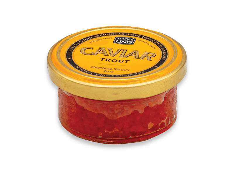 Vaivorykštinių upėtakių ikrai
			, 
				 50 g, 95,80 Eur/kg