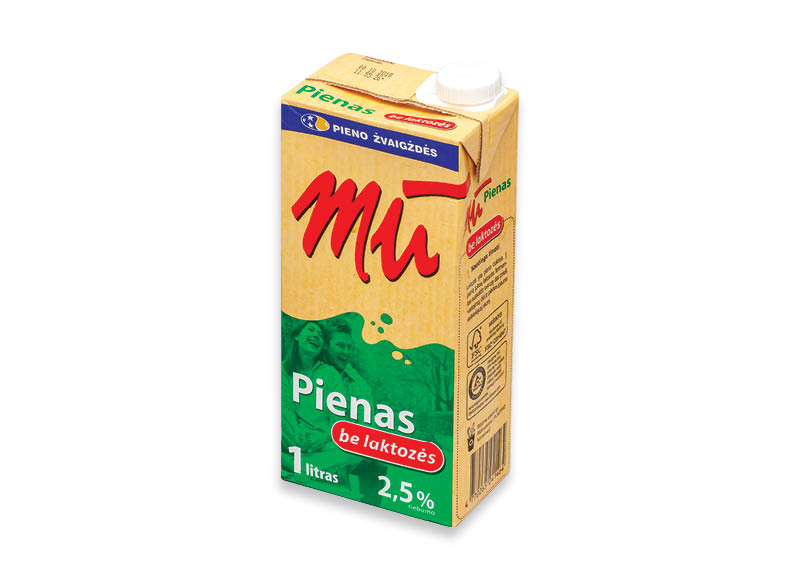 Pienas MŪ be laktozės
			, 
				 1 l, 2,5 % rieb. Ir IKI EXPRESS