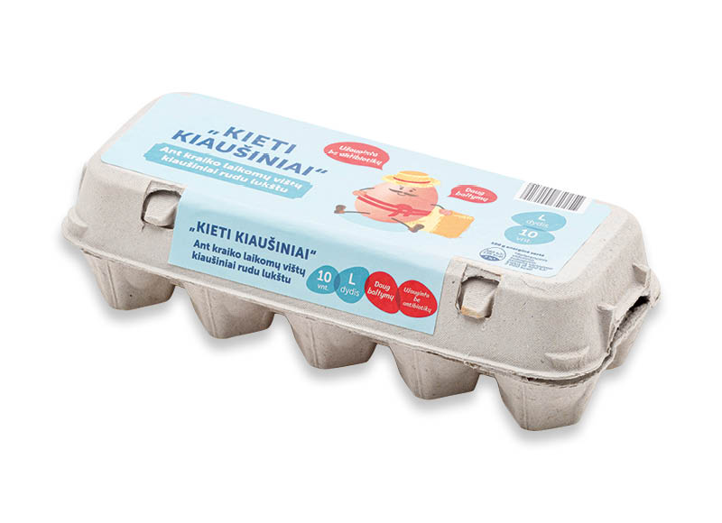 KIETI ant kraiko laikomų vištų kiaušiniai rudu lukštu
			, 
				 10 vnt., L dydžio, 0,22 Eur/vnt.