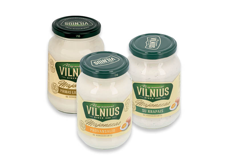 Majonezui VILNIUS
			, 
				 475 ml, 5 rūšių