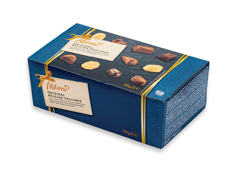 Belgiškų šokoladinių saldainių rinkinys MILORA
,
250 g, 17,16 Eur/kg Belgiškų šokoladinių saldainių rinkinys MILORA
,
250 g, 17,16 Eur/kg