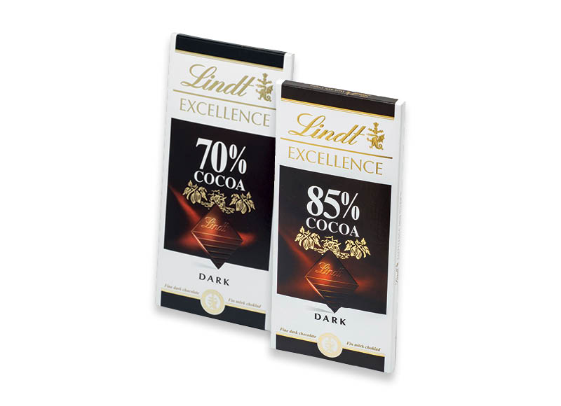 Šokolado plytelė LINDT
			, 
				 100 g, 2 rūšių, 24,90 Eur/kg. Ir IKI EXPRESS