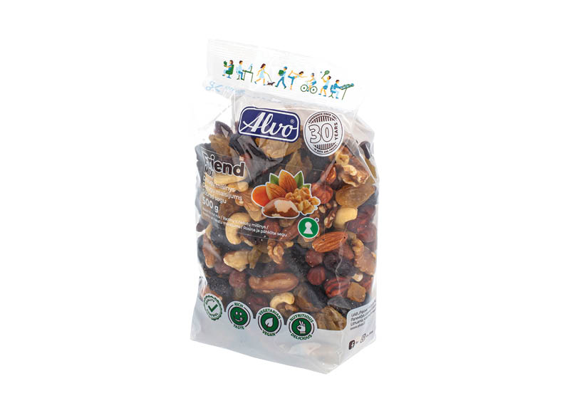 Džiovintų vaisių ir riešutų mišinys ALVO FRIEND
			, 
				 500 g, 9,98 Eur/kg