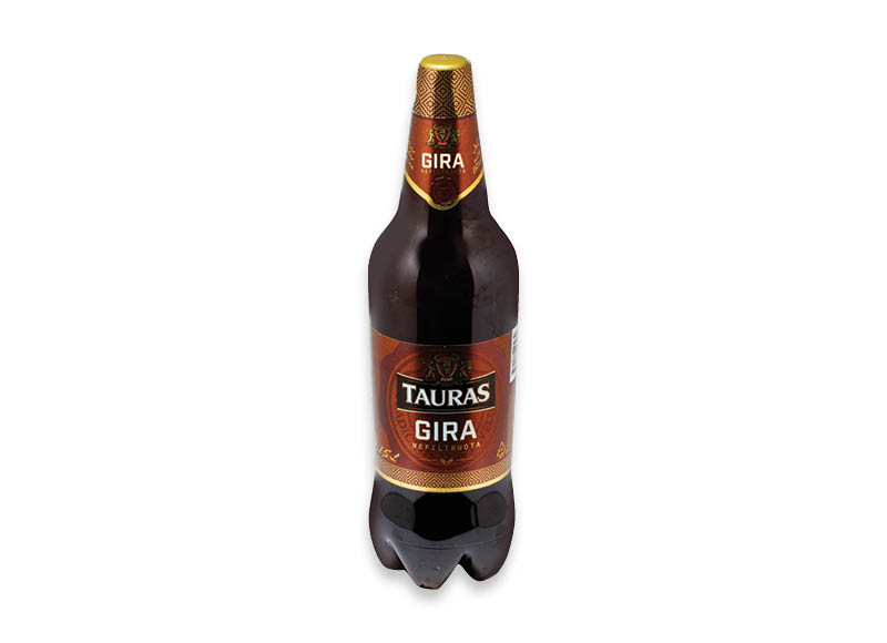 Gira TAURAS
			, 
				 1,5 l, 0,73 Eur/l (taros užstato vertė į gėrimo kainą neįskaičiuota)