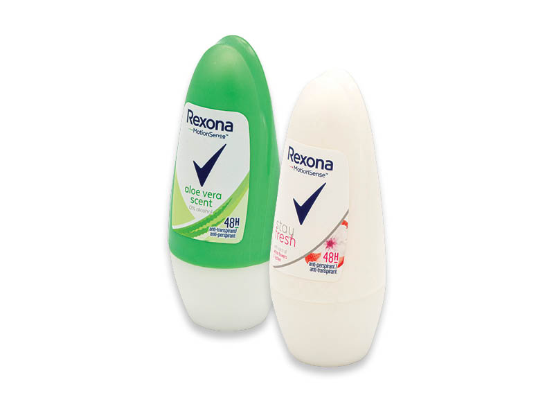 Dezodorantams REXONA
			, 
				 Įvairių rūšių