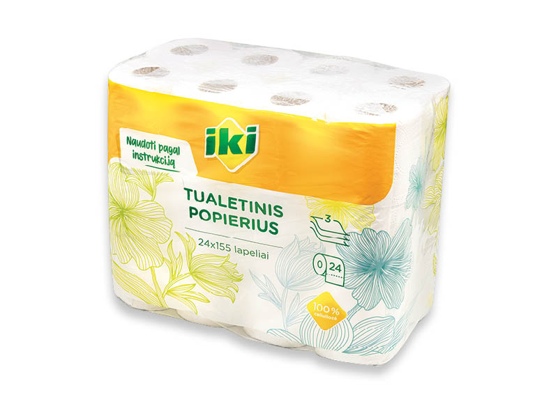 IKI tualetinis popierius
,
24 rit., 3 sl., 0,29 Eur/rit. IKI tualetinis popierius
,
24 rit., 3 sl., 0,29 Eur/rit.