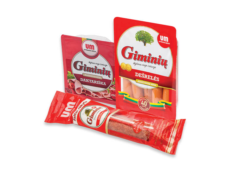 GIMINIŲ mėsos gaminiams
			, 
				 Įvairių rūšių