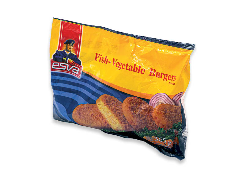 Šaldyti žuvų ir daržovių kepsneliai ESVA
			, 
				 365 g, 5,07 Eur/kg
