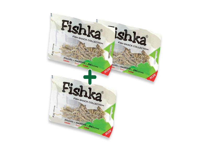 FISHKA sūdyti ančiuviai
,
20 g, 0,99 Eur/vnt FISHKA sūdyti ančiuviai
,
20 g, 0,99 Eur/vnt