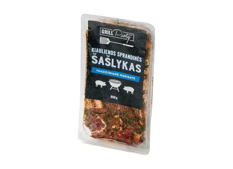 GRILL PARTY kiaulienos sprandinės šašlykas tradiciniame marinate
			, 
				 800 g, 5,24 Eur/kg