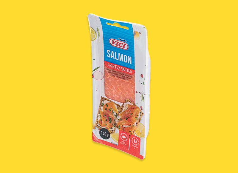 Sūdyta lašišų filė su oda VIČI
			, 
				 160 g, 24,88 Eur/kg