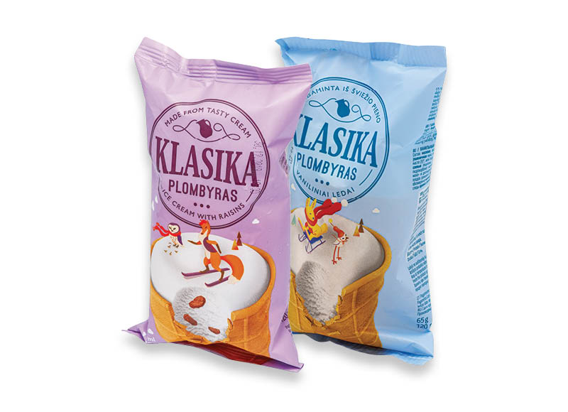 Valgomieji ledai KLASIKA vafliniame puodelyje
			, 
				 120 ml, 5 rūšių, 4,92 Eur/l