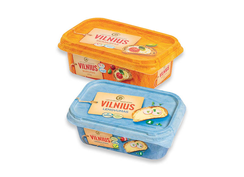 Margarinui VILNIUS
			, 
				 250 g, 400 g, 500 g, 5 rūšių