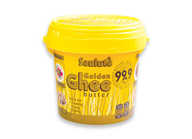Lydytas sviestas SAULUTĖ GOLDEN GHEE
			, 
				 500 g, 99,9 % rieb., 15,98 Eur/kg