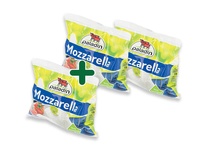 Sūris PALADIN MOZZARELLA
			, 
				 125 g, 45 % rieb., 1,59 Eur/vnt. Ir IKI EXPRESS