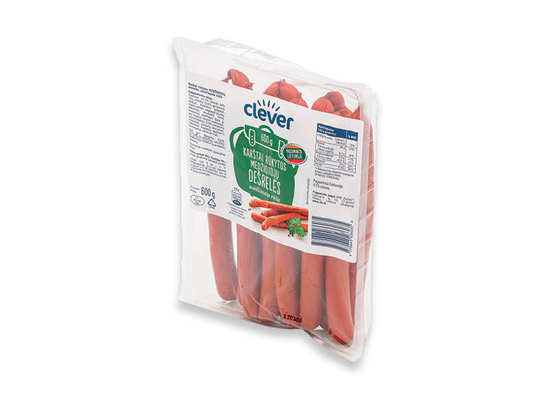 CLEVER karštai rūkytos MEDŽIOTOJŲ DEŠRELĖS
,
600 g, a. r., 4,75 Eur/kg CLEVER karštai rūkytos MEDŽIOTOJŲ DEŠRELĖS
,
600 g, a. r., 4,75 Eur/kg