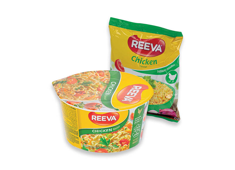 Greitai paruošiamiems makaronams REEVA
			, 
				 60 g, 75 g, 85 g, 8 rūšių. Ir IKI EXPRESS