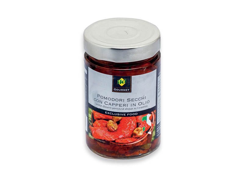 IKI GOURMET saulėje džiovinti pomidorai su kaparėliais
,
300 g, 9,30 Eur/kg IKI GOURMET saulėje džiovinti pomidorai su kaparėliais
,
300 g, 9,30 Eur/kg