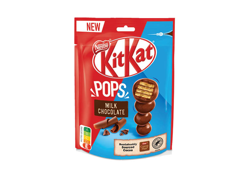 Šokoladu aplieti traškūs vafliai NESTLE KIT KAT POP CHOC
			, 
				 140 g, 15,64 Eur/kg_x000D_