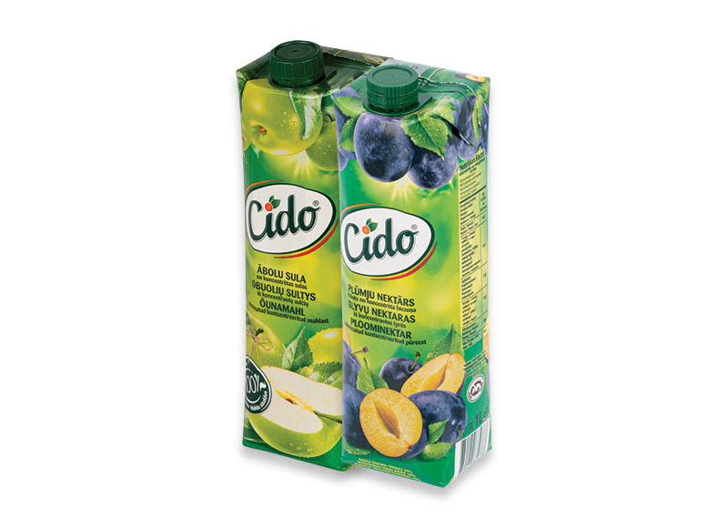 Obuolių sultys ir slyvų nektaras CIDO
			, 
				 1 l, 2 rūšių. Ir IKI EXPRESS
