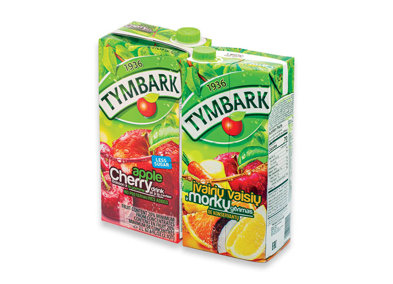 Sulčių gėrimas TYMBARK
			, 
				 2 l, 3 rūšių, 0,90 Eur/l