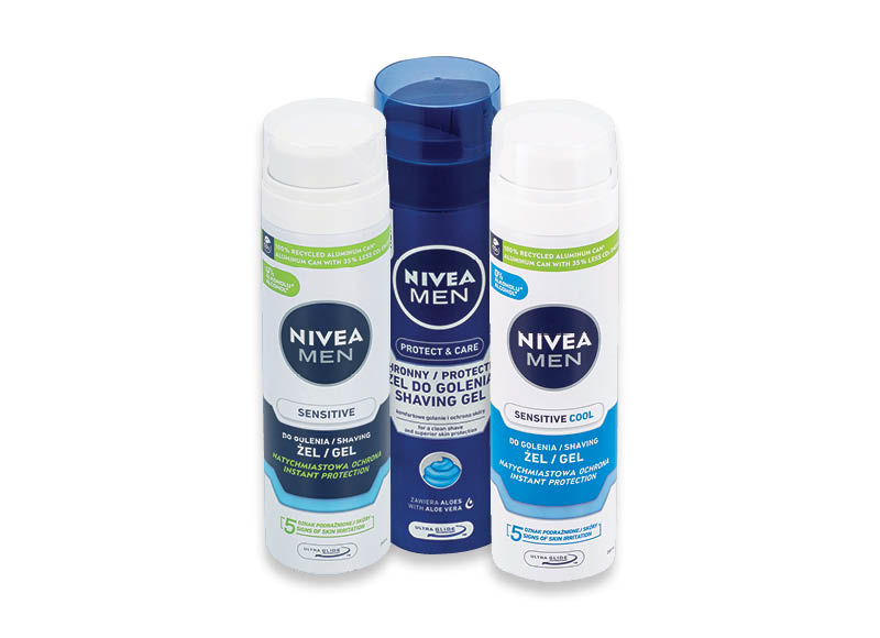 Skutimosi želė NIVEA
			, 
				 200 ml, 3 rūšių, 19,95 Eur/l