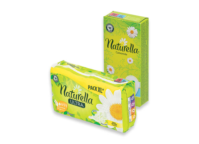 Higieniniams įklotams, paketams NATURELLA
			, 
				 Įvairių rūšių