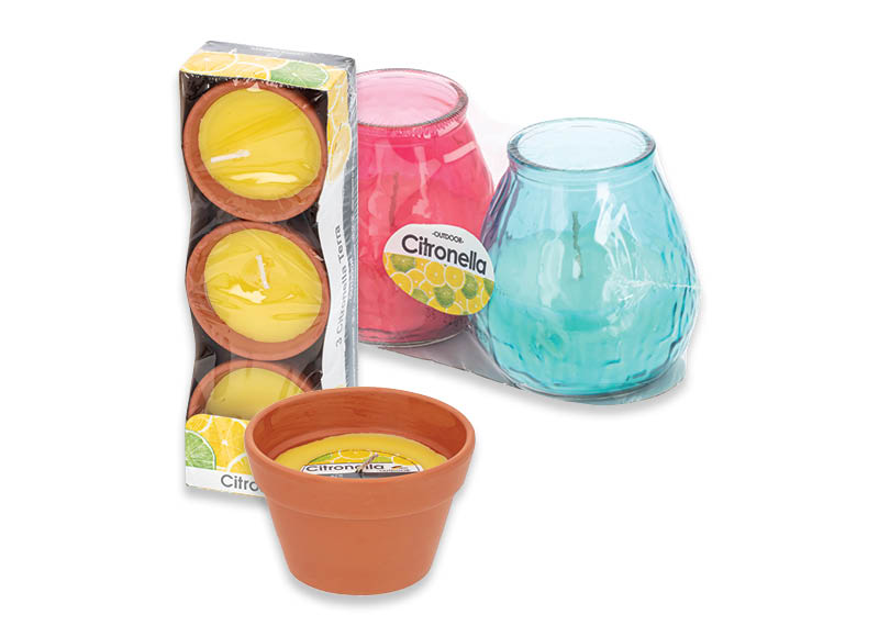 Citrusinių kvapų lauko žvakėms CITRONELLA
,
5 rūšių Citrusinių kvapų lauko žvakėms CITRONELLA
,
5 rūšių