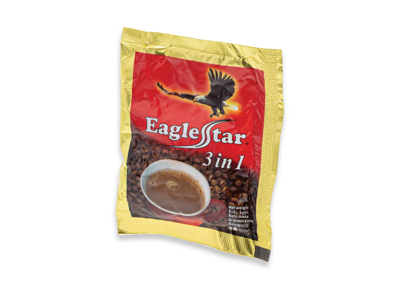 Tirpiosios kavos gėrimas EAGLE STAR COFFEE 3 IN 1
			, 
				 18 g, 7,22 Eur/kg