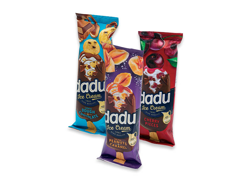 Valgomieji ledai DADU ant pagaliuko
			, 
				 100 ml, 4 rūšių, 8,90 Eur/l