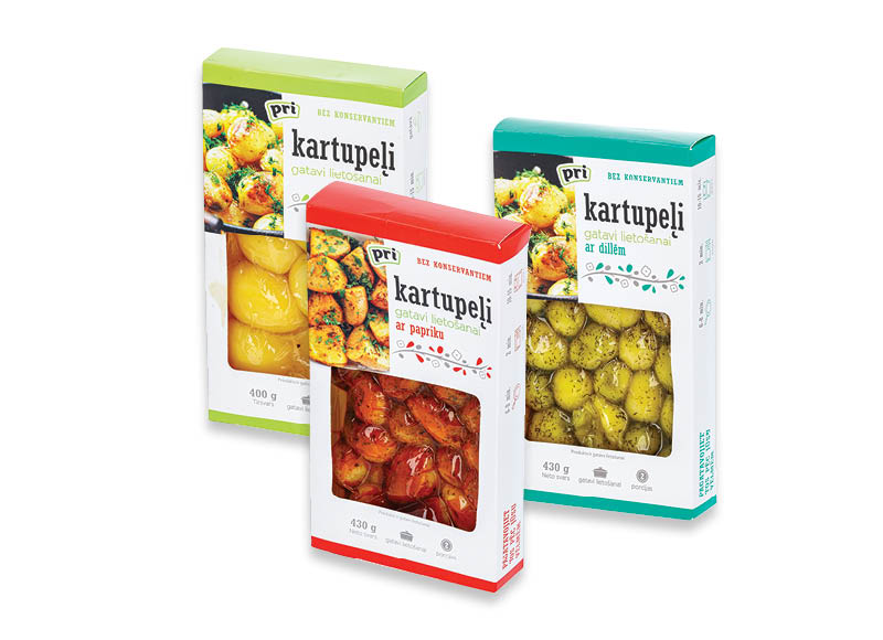 Virtos bulvytės
			, 
				 400 g, 430 g, 3 rūšių