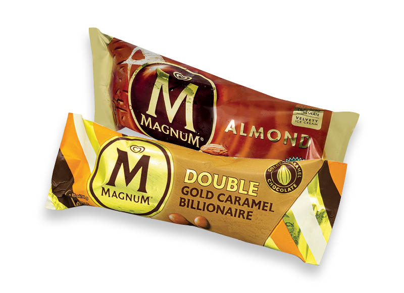 Valgomieji ledai MAGNUM ant pagaliuko
			, 
				 85 ml, 90 ml, 110 ml, 120 ml, 6 rūšių. Ir IKI EXPRESS