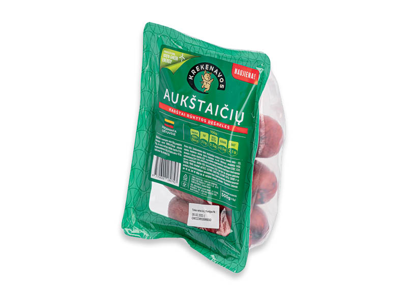 Karštai rūkytos AUKŠTAIČIŲ dešrelės
,
500 g, 3,98 Eur/kg Karštai rūkytos AUKŠTAIČIŲ dešrelės
,
500 g, 3,98 Eur/kg