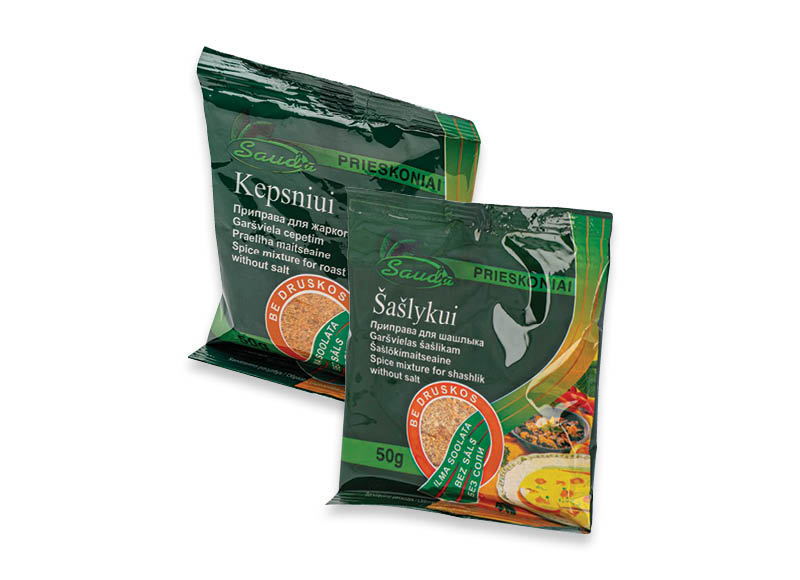 Kepsnių ir šašlykų prieskoniai SAUDA be druskos
,
50 g, 2 rūšių, 12,00 Eur/kg Kepsnių ir šašlykų prieskoniai SAUDA be druskos
,
50 g, 2 rūšių, 12,00 Eur/kg